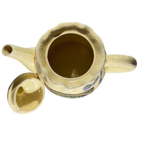 Vintage Petersons Peppers Ceramic Teapot With Lid - Picture 8 of 11